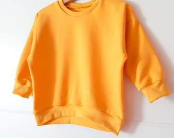 Pullover Bio Sweat, oversize, verschiedene Farben, Winter und Frühling, Jungs und Mädchen, Babys und Kinder