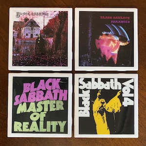 Black Sabbath Classic Albums Ceramic Coasters - Set Of 4