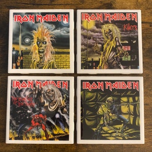 Iron Maiden Classic Covers Ceramic Coasters Series 1 - Set Of 4