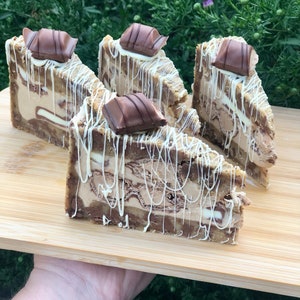 Kinder Bueno Cookie Pie Slices Delicious Homemade Treat