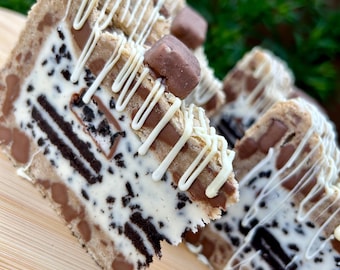 Cookies & Cream Cookie Pie Slices Delicious Homemade Treat