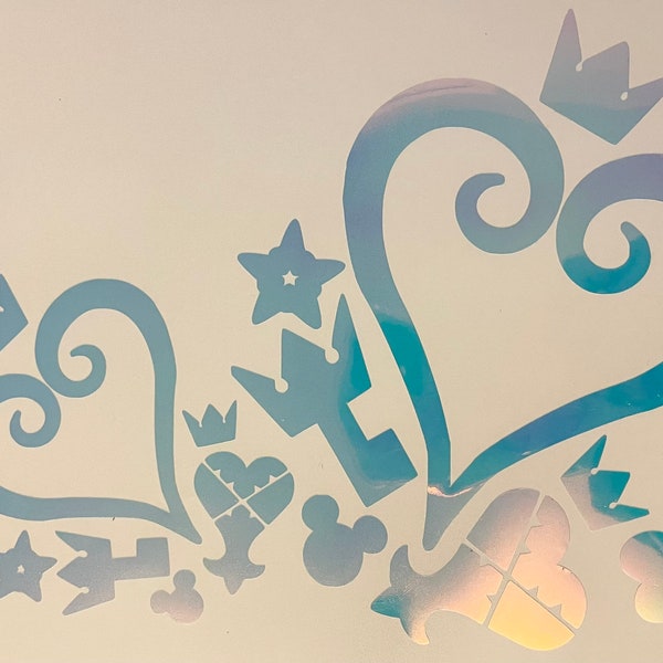 Holographic Kingdom Hearts Vinyl Decal