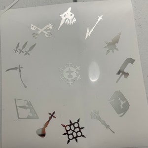 Chrome Kingdom Hearts Organization XIII- Vinyl Decal