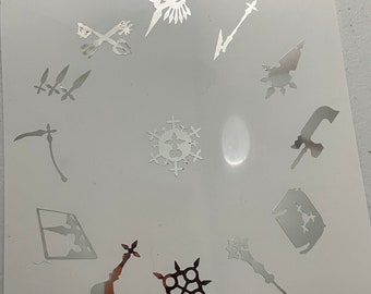 Chrome Kingdom Hearts Organization XIII - Autocollant vinyle