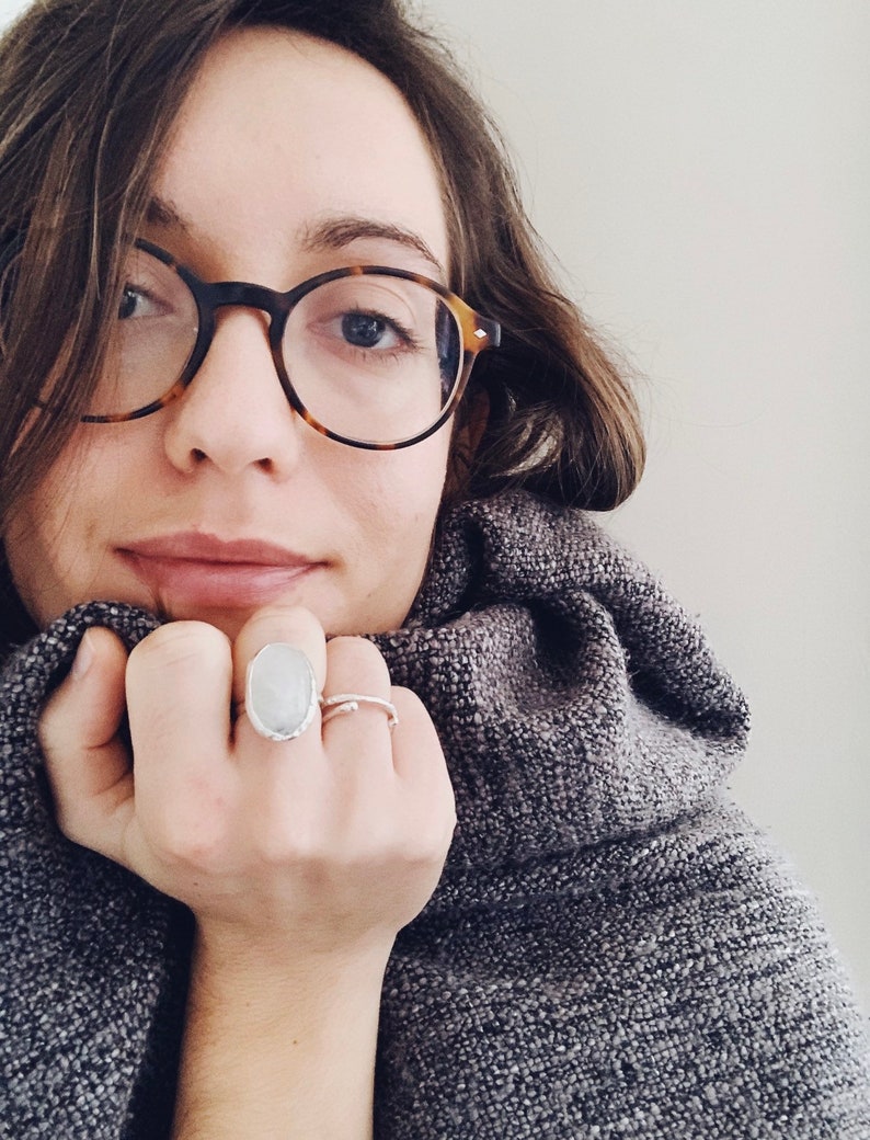 Moonstone ~ Precious Stone ~ Silver Ring