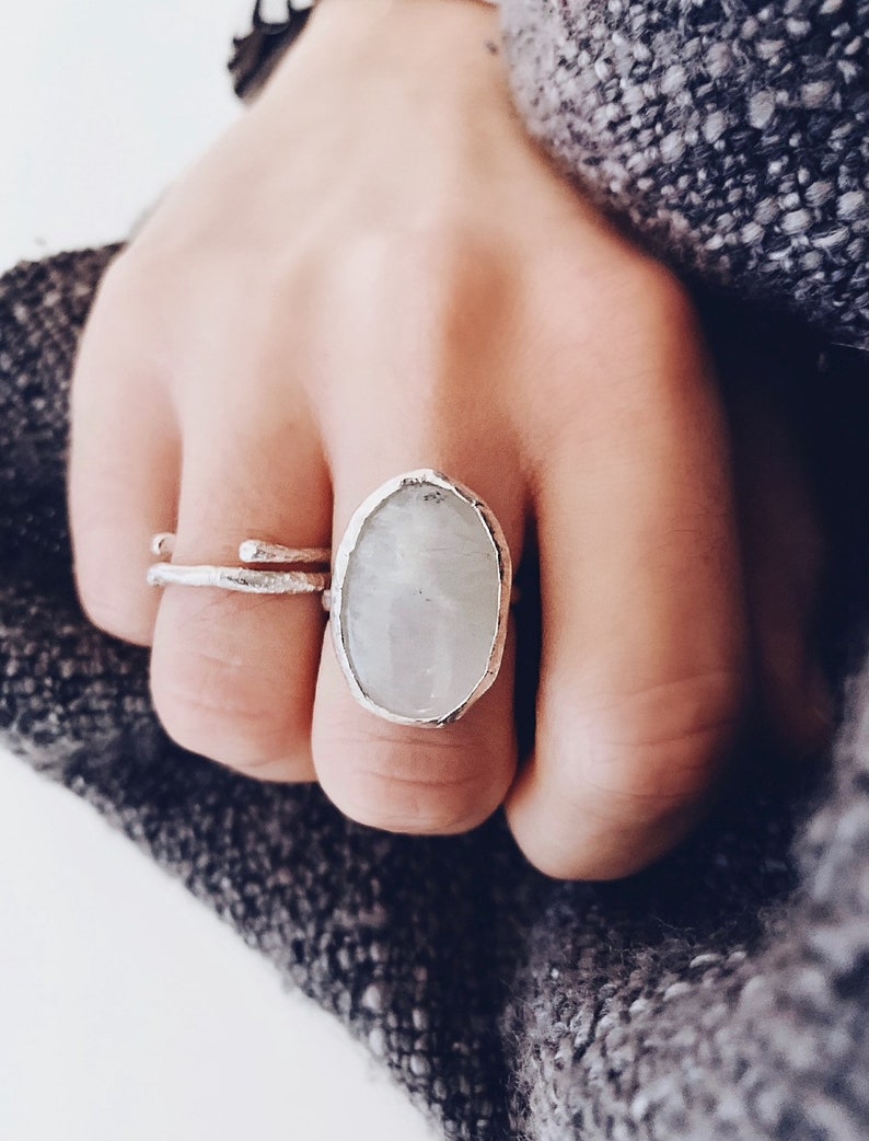 Moonstone ~ Precious Stone ~ Silver Ring