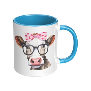 Cow Lovers Coffee Mug, Adorable Cow Collection, Cute Cows, Collectible Cow Coffee Mug, Cow Lover Gifts Ideas, Ceramic Coffee Mugs