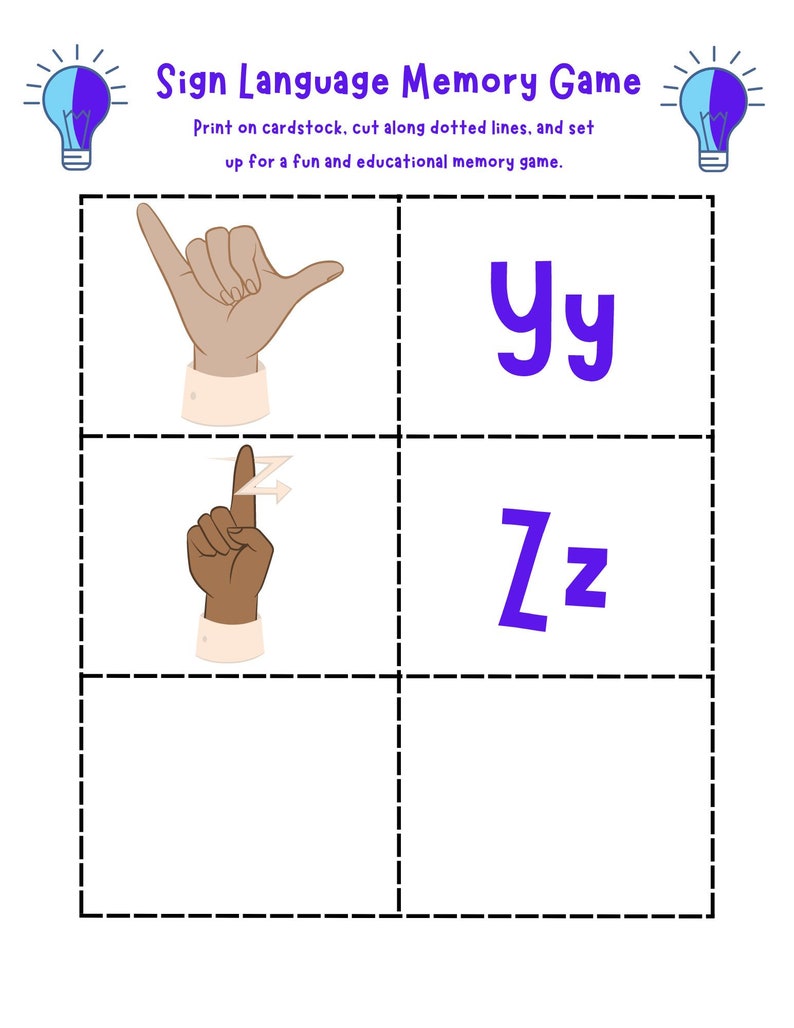 Fun Way to Learn Sign Language Sign Language Learning Sign Etsy