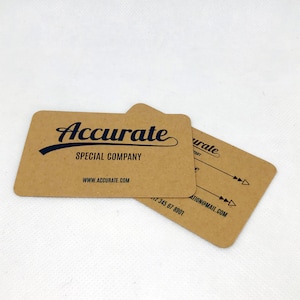 Biglietti da visita stampati su carta Kraft - Boho/Vintage - Fronte o Fronte/Retro - Personalizzati-Personalizzabili con logo e dati