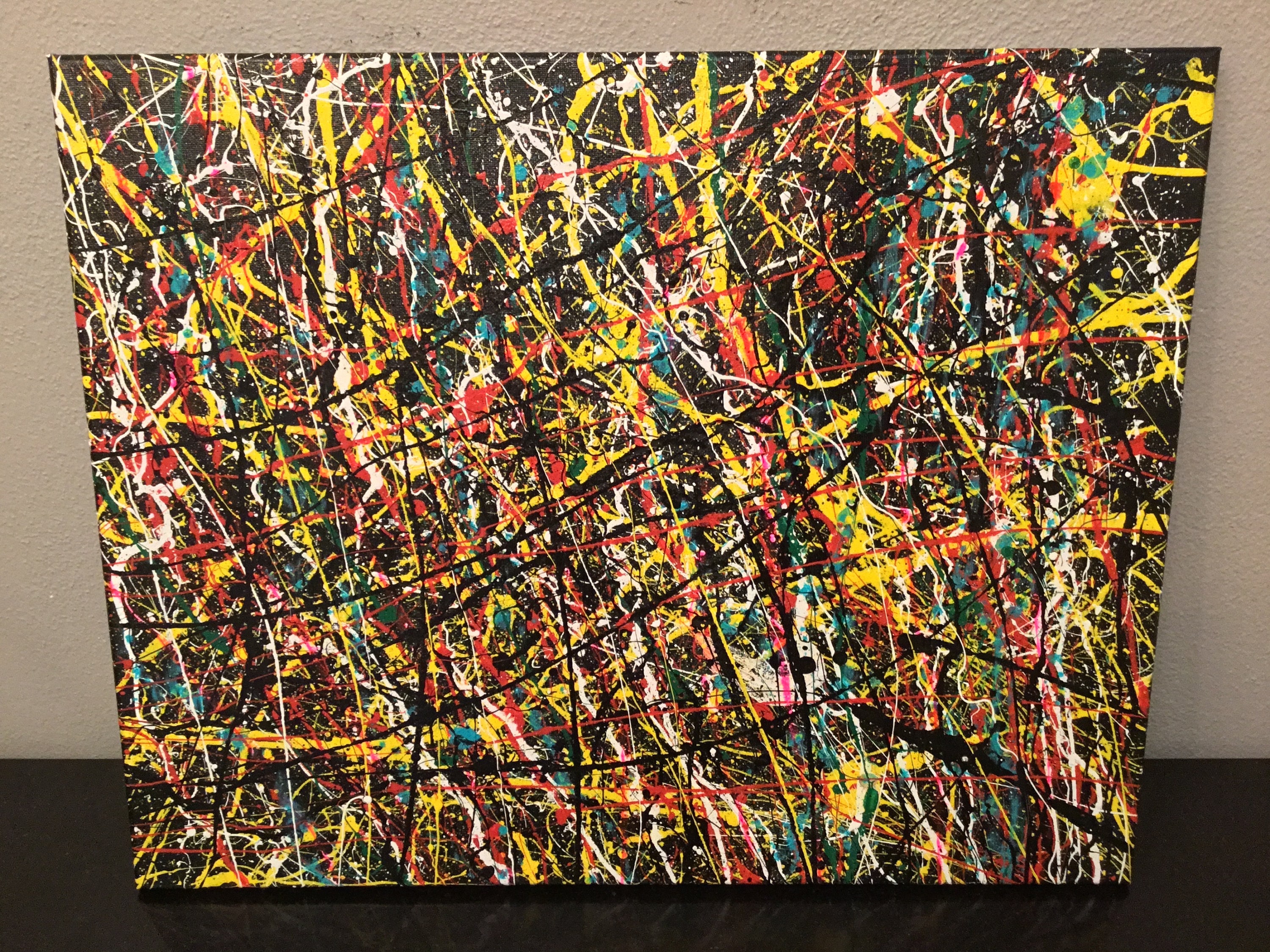 Jackson Pollock Style Painting, 16