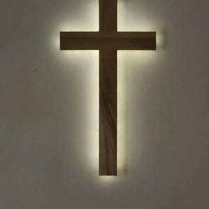 4&#39;  backlit wood cross easter Christian wood cross LED backlighted Christmas cross battery w remote control