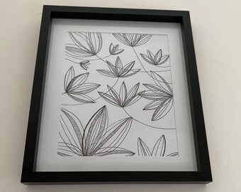 Black and White flowers