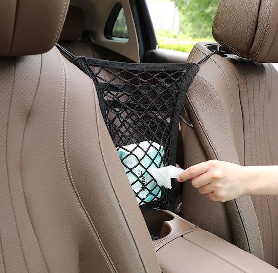 Car Handbag Purse Holder Between Seats, Car Seat Organizer Seat Back  Storage Bag, Car Net Pocket