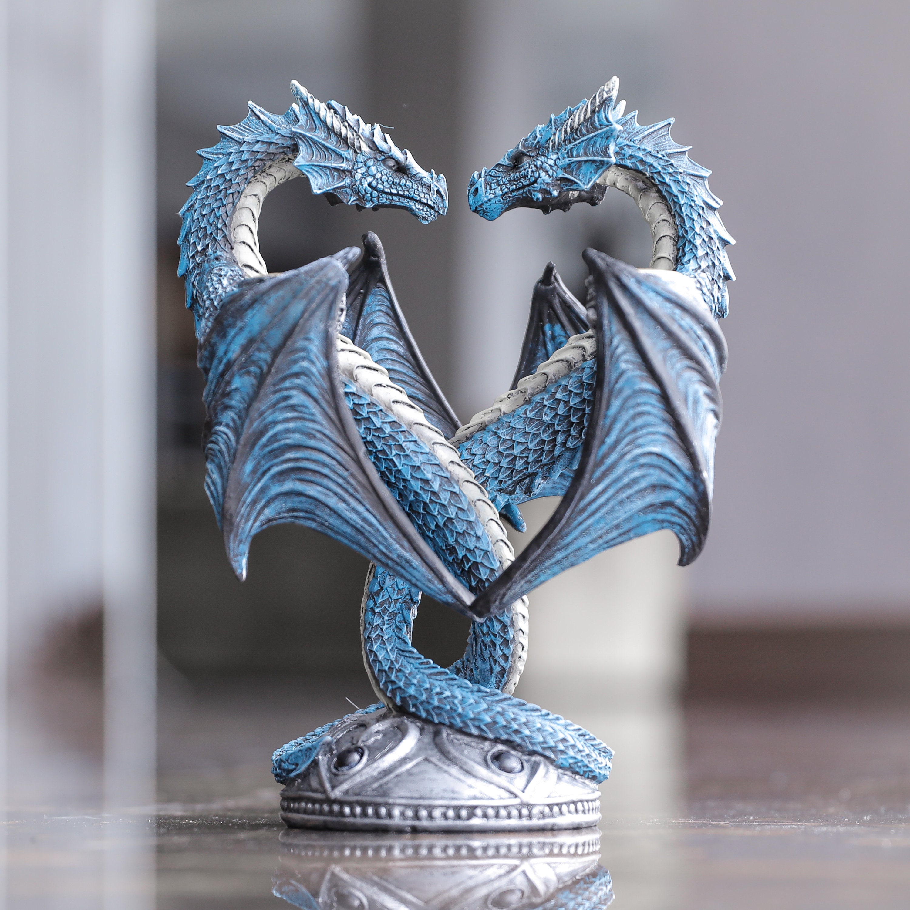 Dragon Candlestick Dragon Candle Holder Creature Figurine Etsy