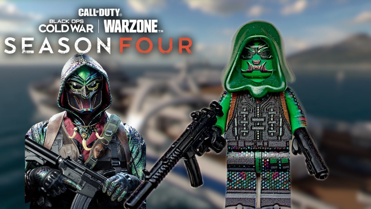 Jackal Iridescent Call of Duty Cold War Warzone Minifigure Etsy