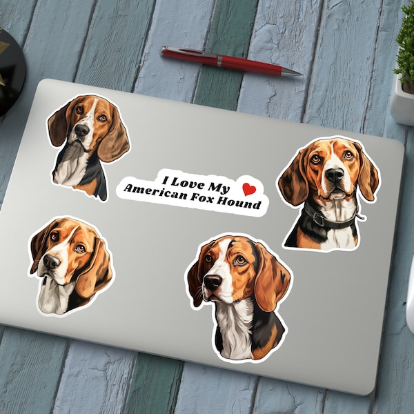American Fox Hound Sheet | American Fox Hound Lover Gifts |American Fox Hound Dog  Stationery | Pet owner gift ideas