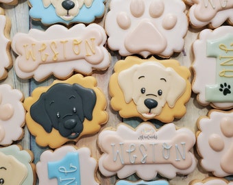 Dog Themed Birthday Cookies