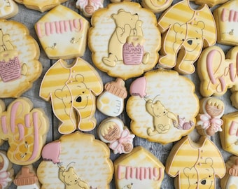 Winnie the Pooh Baby Shower Cookies