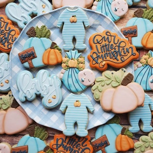 Our Little Pumpkin baby cookies