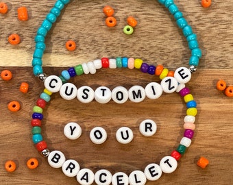 CUSTOMIZE Your BEADED BRACELET | Letter Bracelet | Sassy & Snarky Word Bracelets | Personalized | Express Yourself | Sharing Sunshine