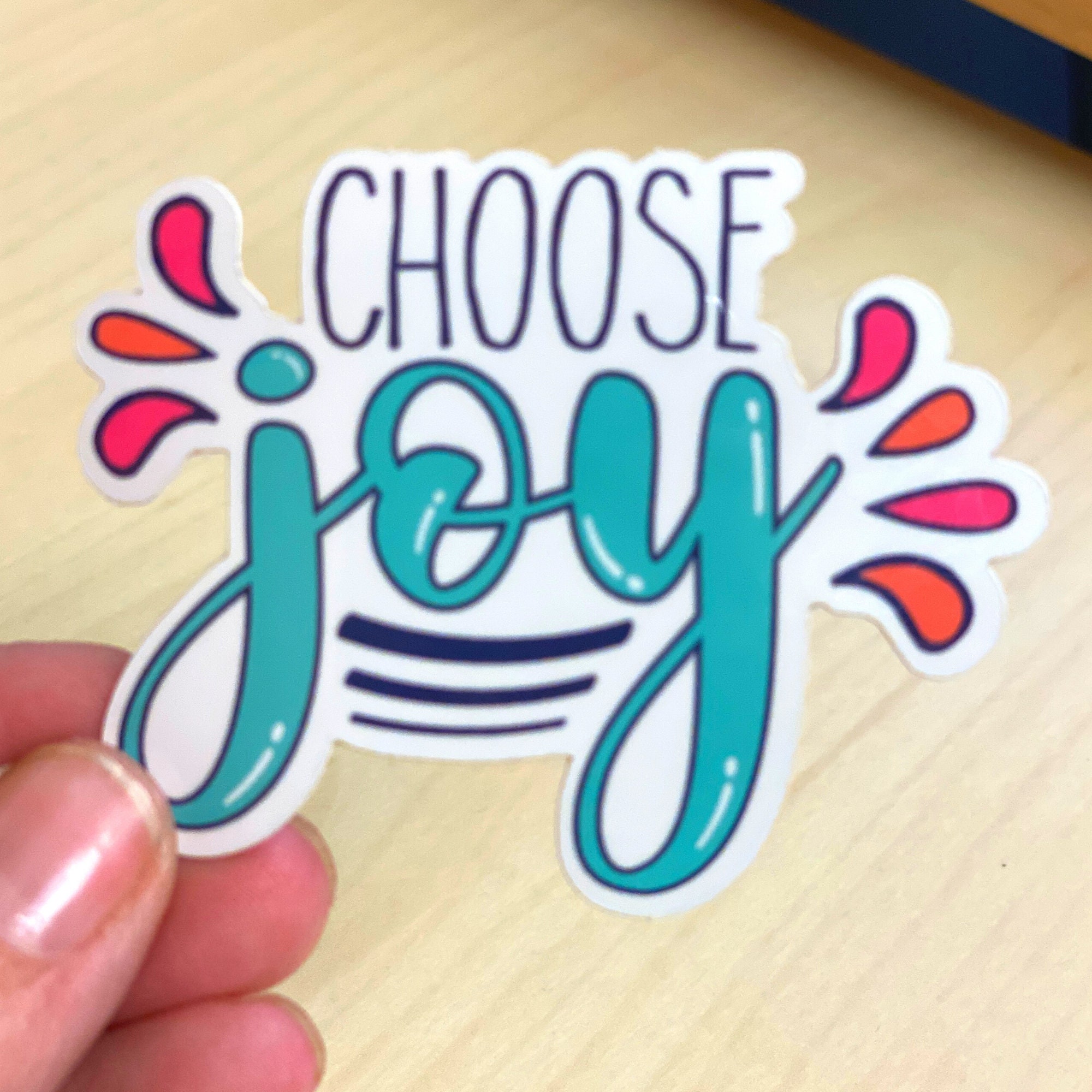 Choose Joy Sticker Vinyl Sticker Vinyl Sticker Decal Etsy