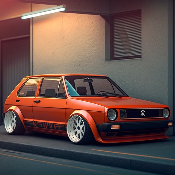 Vw Golf Mark 1,digital Image,printable Artwork,instant Download,wall Art  Deco,graphic Design Prints,modern Art Prints - Etsy