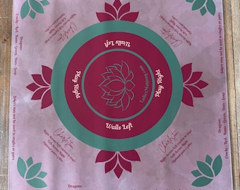 Mahjong Instructional Mat: Neoprene Beginner's Guide
