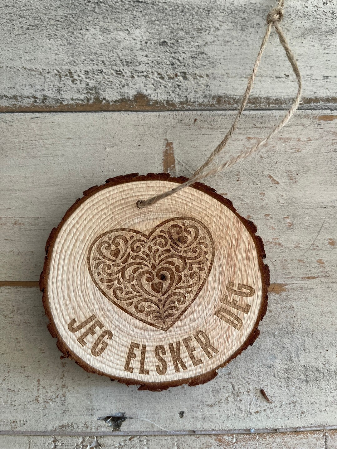 Jeg Elsker Deg, I Love You, Norwegian I Love You, Christmas Ornaments