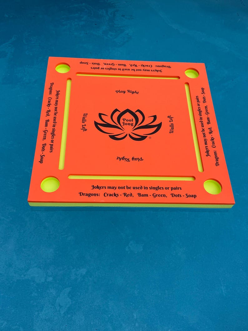 ¡Mesa flotante de Mahjong para billar, la original! Orange and yellow