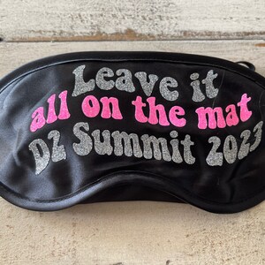 Summit, D2 Summit, Cheer eye mask, cheer team gift, can be customized to your saying