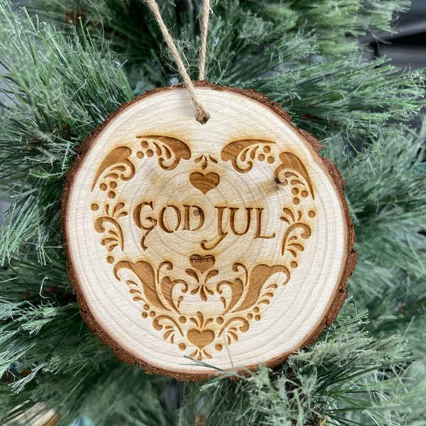 God Jul, Norwegian Christmas ornaments, hygge style,Scandinavian, other options available
