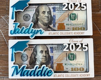 Personalized Wooden Graduation Money Holder - Class of 2026