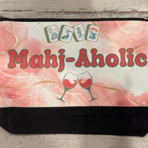 mahJong Card & accessory Bag, fits large official card