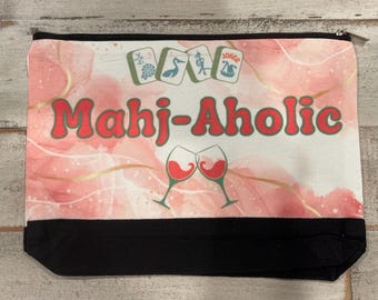 mahJong Card & accessory Bag, fits large official card