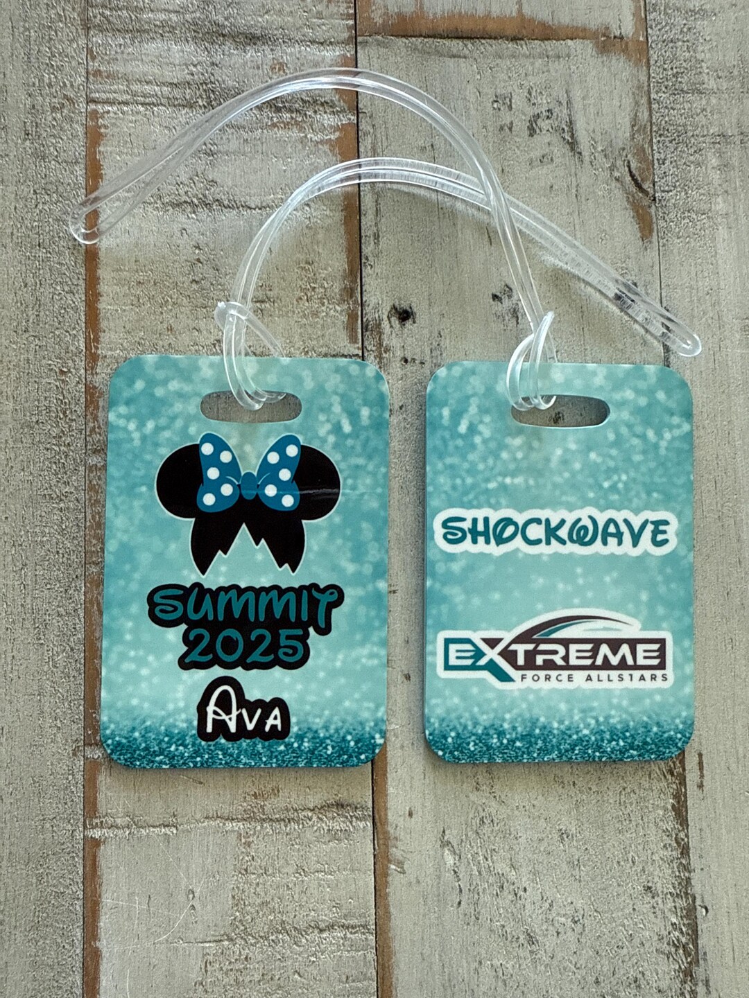 Cheer Acrylic Bag / Luggage Tag, Worlds 2024, Summit 2024, Uca