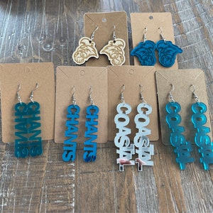 Chanticleer Earrings , chants up, Coastal, CCU, football, game day