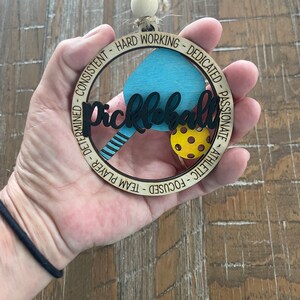 Baltisk björk pickleball-prydnad (8,5 cm) bild 2
