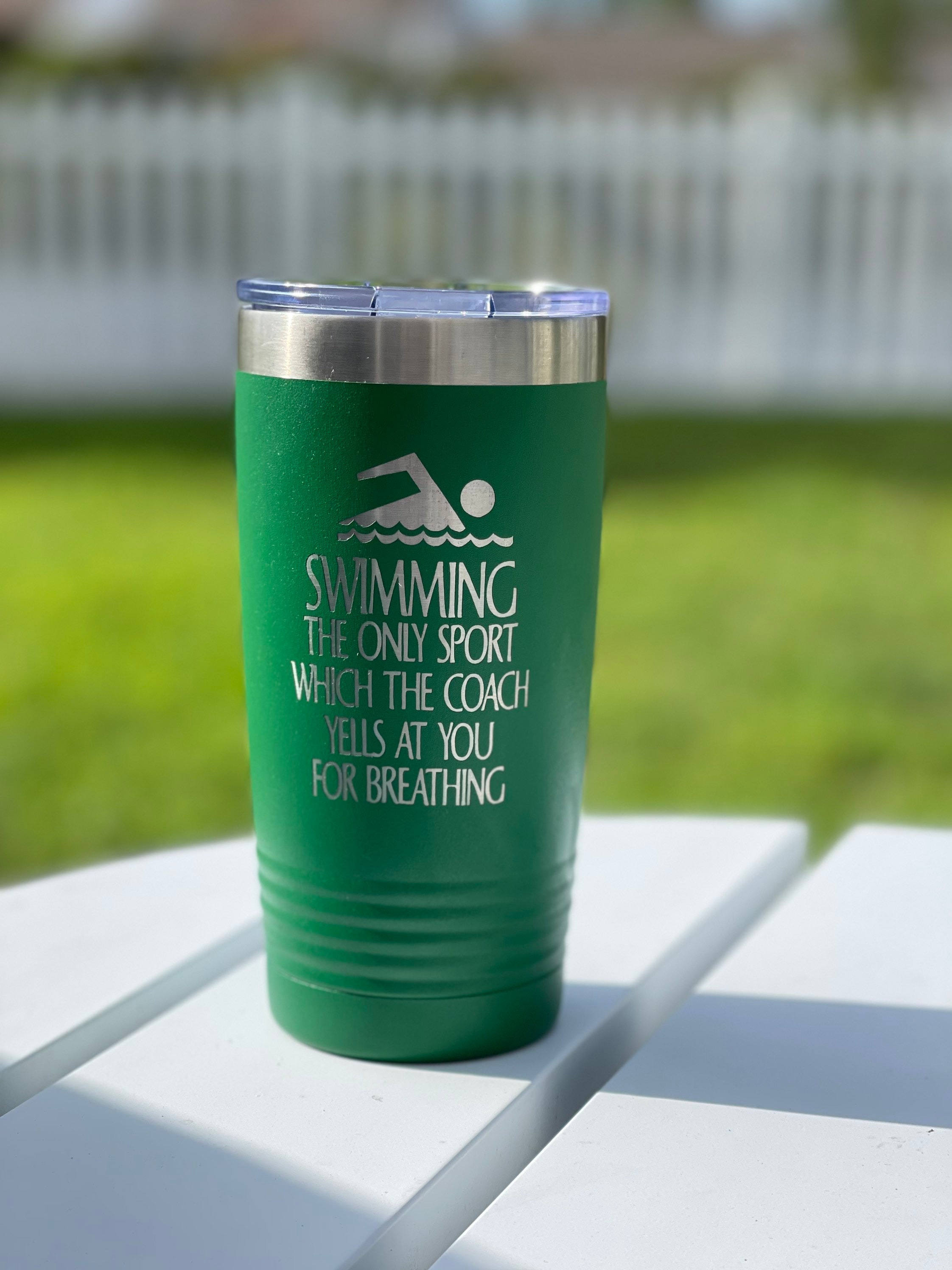 Swim Coach Gift Custom Engraved Personalized Stainless Steel Etsy
