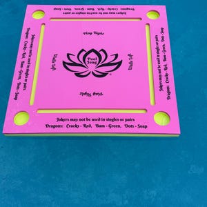 ¡Mesa flotante de Mahjong para billar, la original! pink and yellow