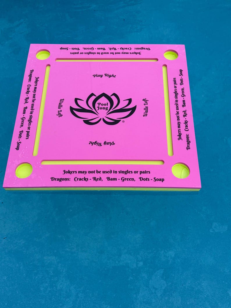 ¡Mesa flotante de Mahjong para billar, la original! pink and yellow