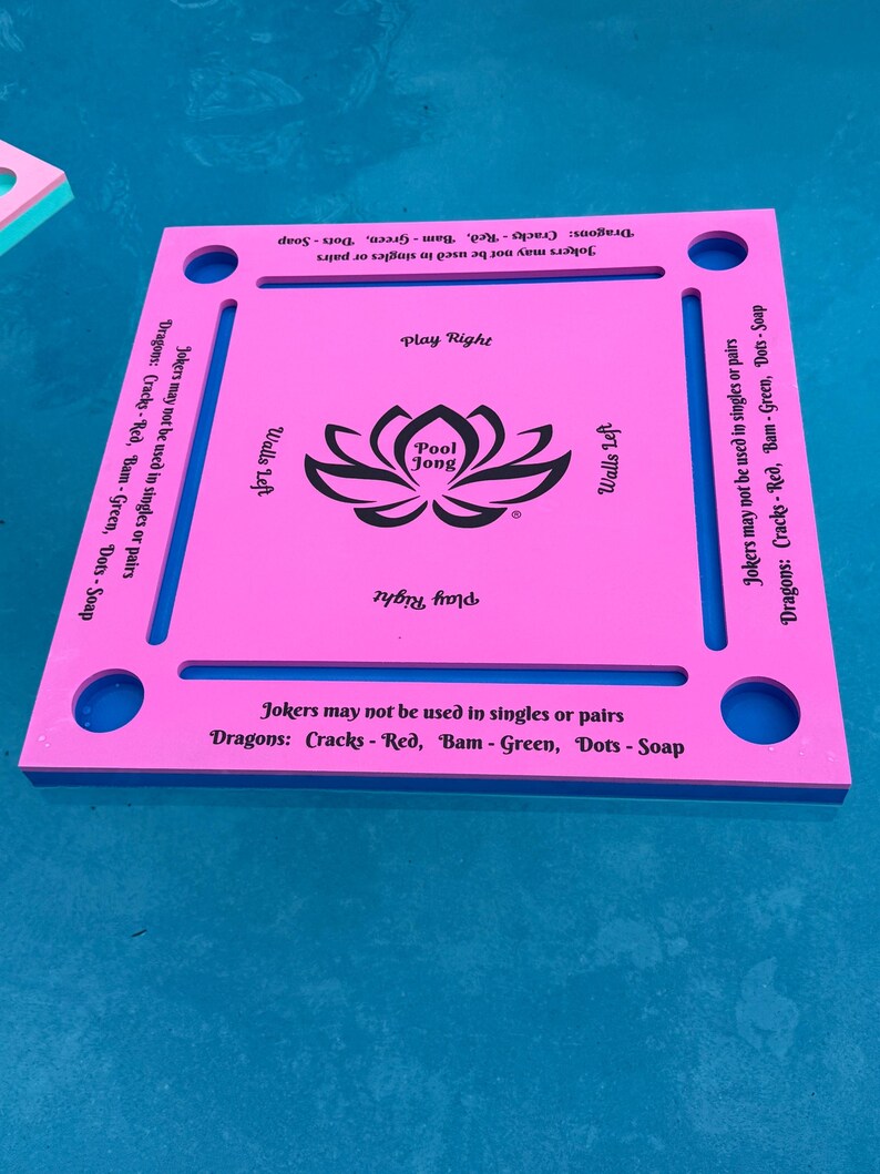 ¡Mesa flotante de Mahjong para billar, la original! hot pink blue bottom