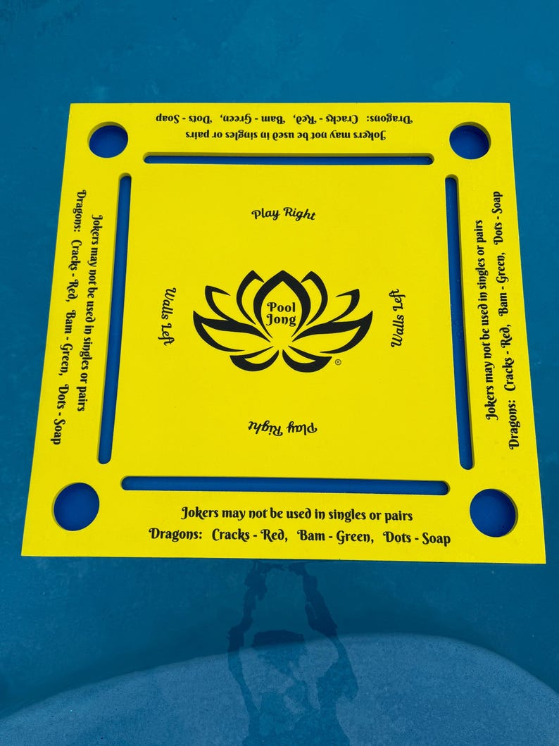 ¡Mesa flotante de Mahjong para billar, la original! yellow and blue