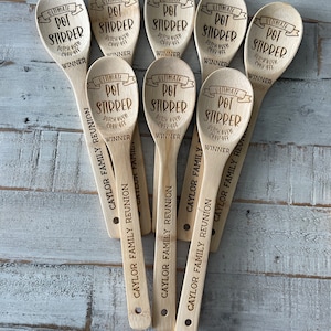 Pot Stirrer bamboo spoon,Personalized Cook off engraved spoon, kitchen cook off, bake-off award, cooking gift, funny gift