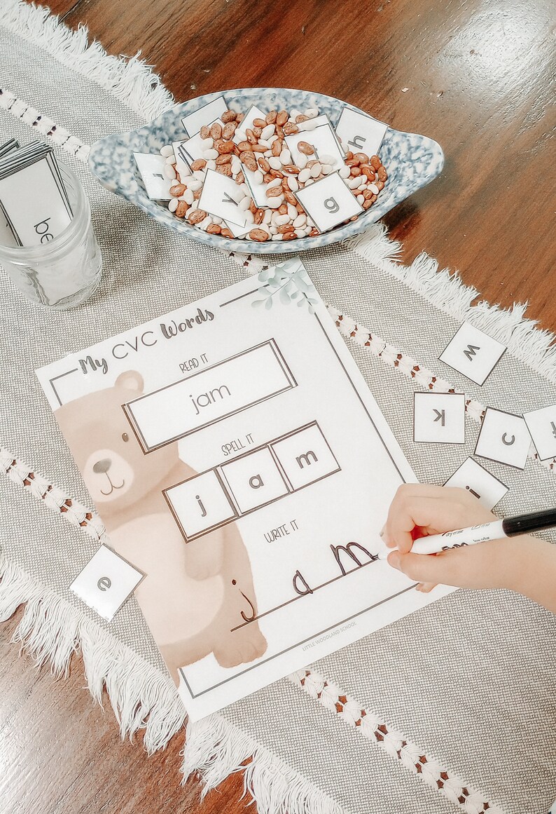 CVC Words Activity Set - Etsy