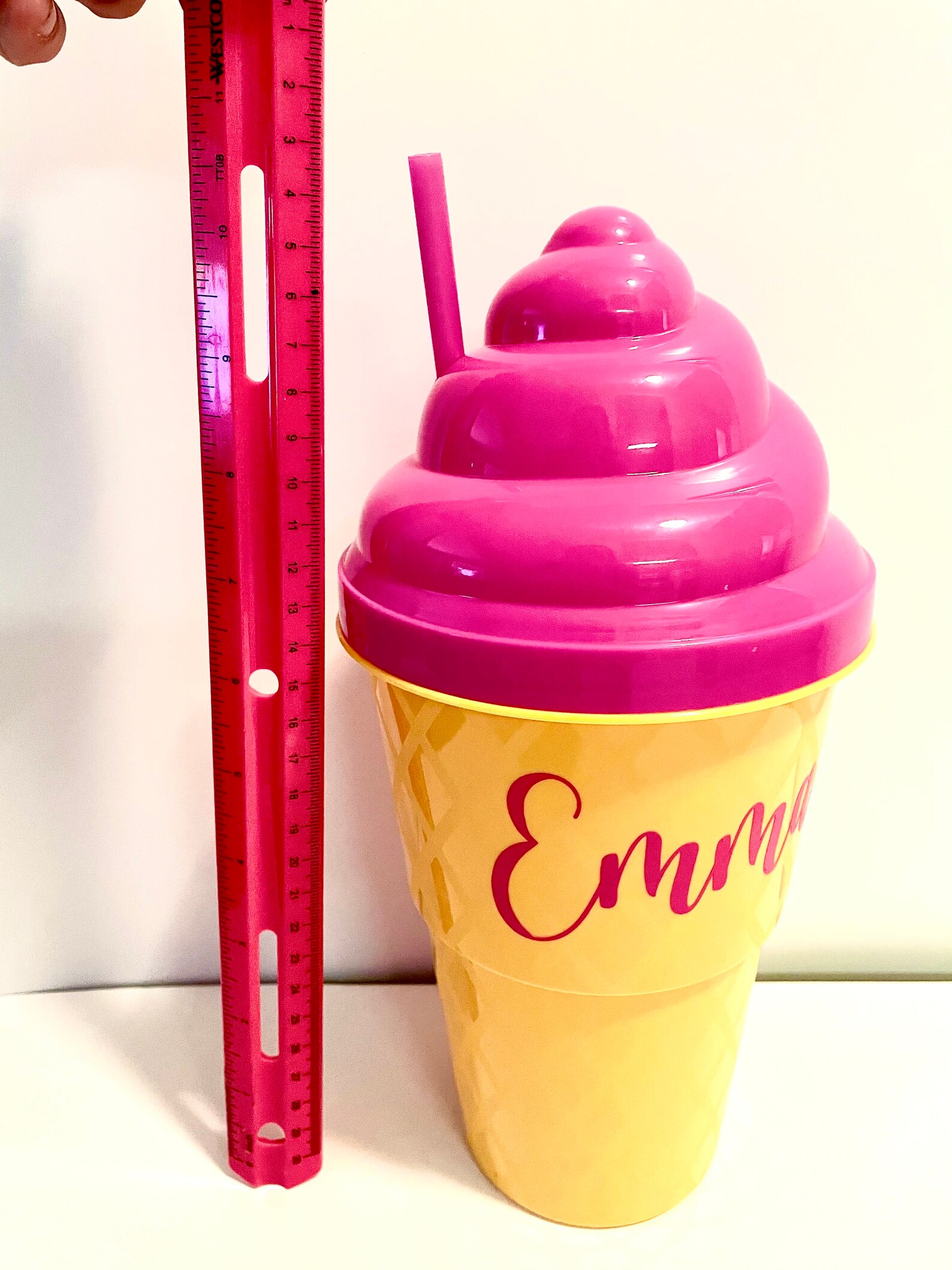 Giant ice cream cone cup personalized ice cream tumbler kids Etsy