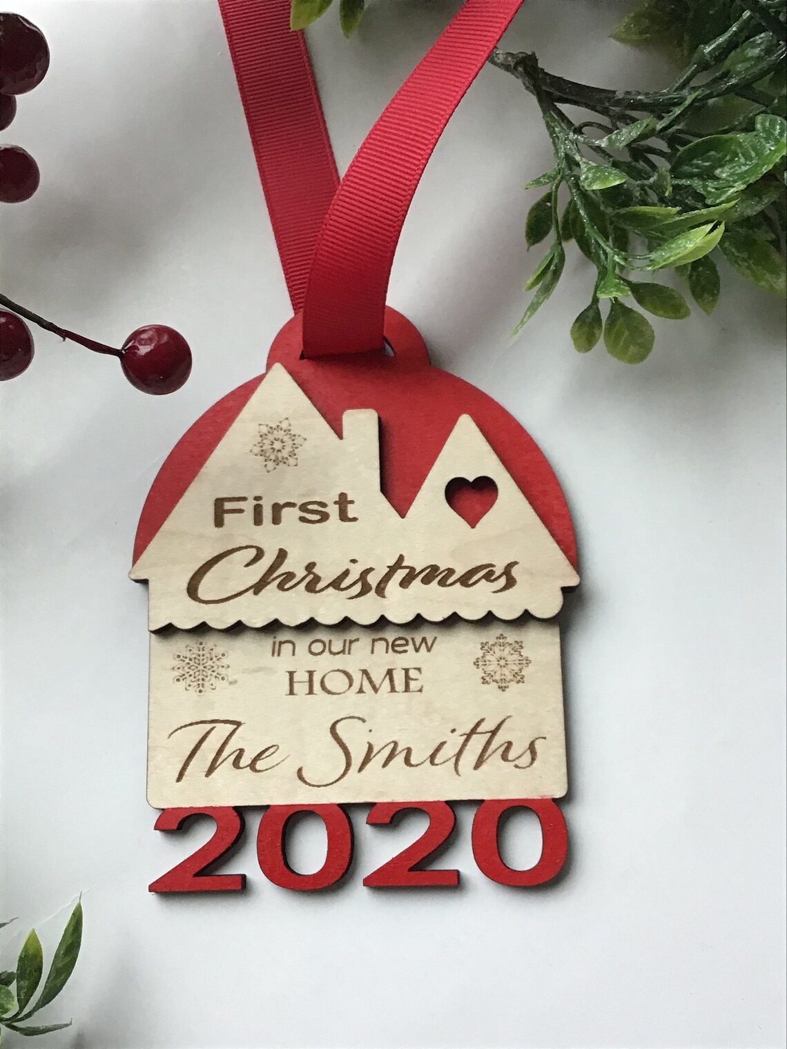 Christmas Ornament Realtor Gift Personalized Ornament House Etsy UK