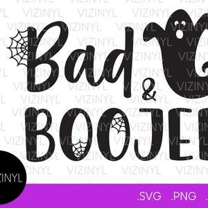 Bad & Boojee Halloween SVG, Funny Halloween SVG, Bad and Boujee, Archivo digital, Descarga instantánea, Cricut, svg, png, eps