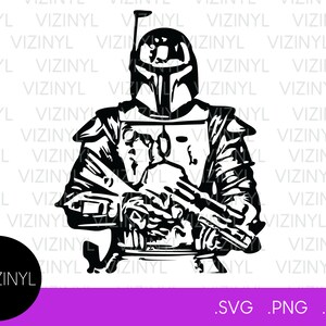 Boba Fett SVG, Star Wars SVG, Digital File, Instant Download, Cricut, svg, png, eps
