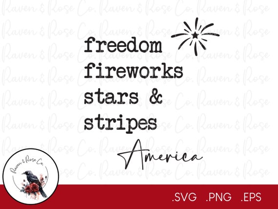Freedom Fireworks Stars & Stripes Digital Files