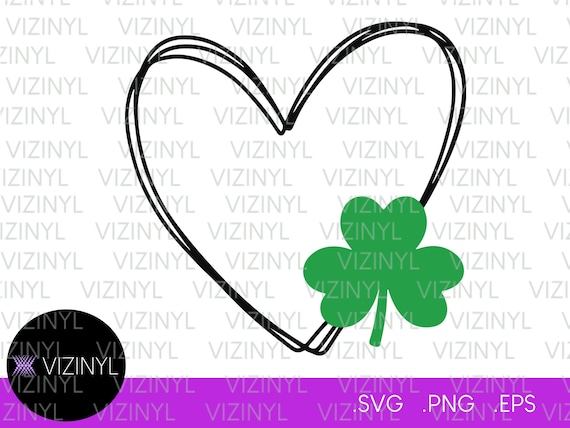 Shamrock Heart St. Patrick's Day Digital Files